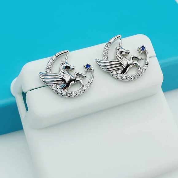 "925 Sterling Silver CZ Beautiful Earrings for Women, 1USPAR4128 - Picture 3 of 11